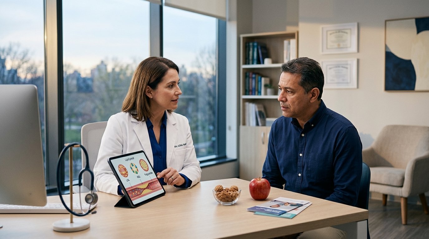 Perfil lipídico com LDL, HDL e triglicerídeos e prevenção cardiovascular