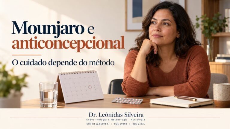 Mounjaro e anticoncepcional: o cuidado depende do método.
