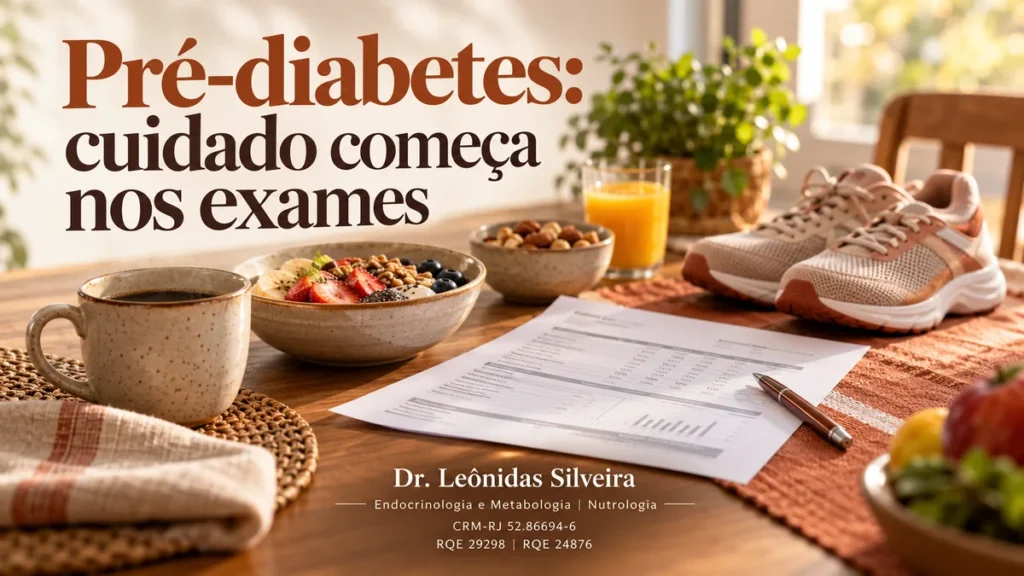 Pré-diabetes: exames laboratoriais e cuidados de prevenção. Dr. Leônidas Silveira.